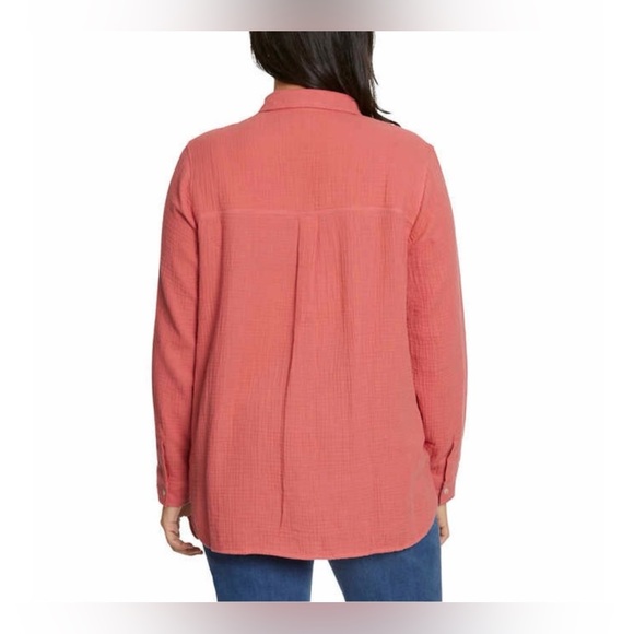 Jessica Simpson Ladies Gauze Button Front Shirt - Picture 2 of 3